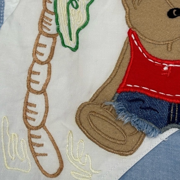 Vtg Together Pull On Drawstring Waist Teddy Bear Pants L Tapered Leg High Rise - Picture 6 of 16